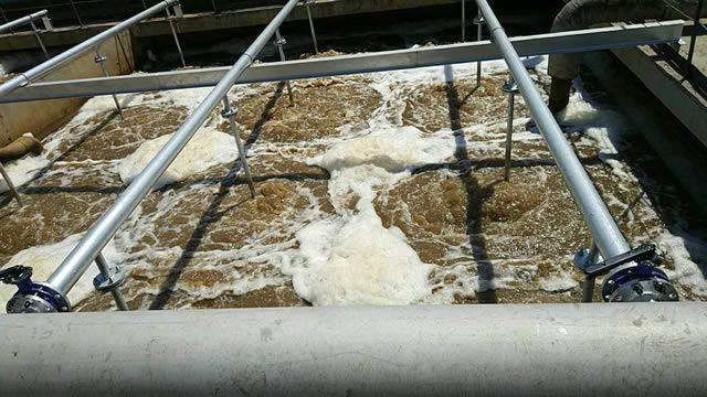 青島明月海藻污水曝氣系統 